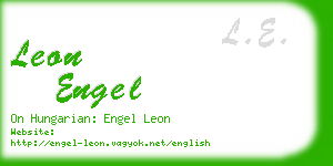 leon engel business card